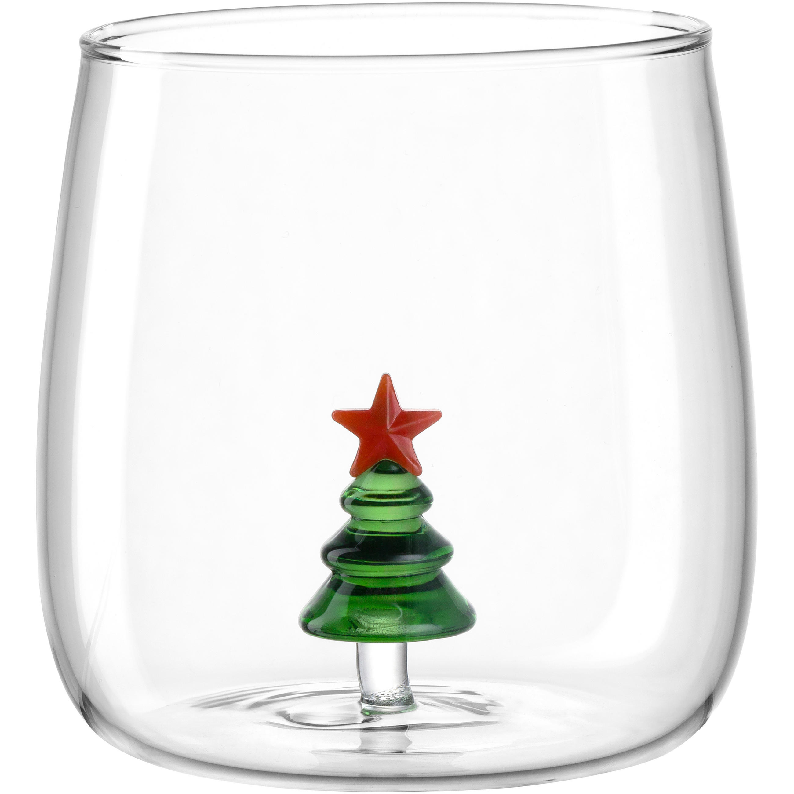 SKLENICE - průhledné/zelená, Basics, sklo (9,4/9,7/9,4cm)