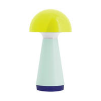 LED-TISCHLEUCHTE REMEMBER 9,50/18 cm  - Hellgelb/Hellblau, Basics, Kunststoff (9,50/18cm) - REMEMBER