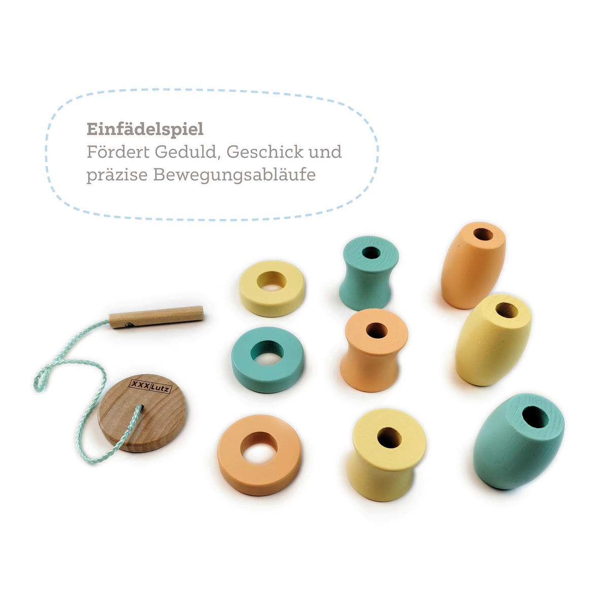 BABYBOX GESCHICKLICHKEIT - Multicolor/Hellblau, Basics, Holz/Papier