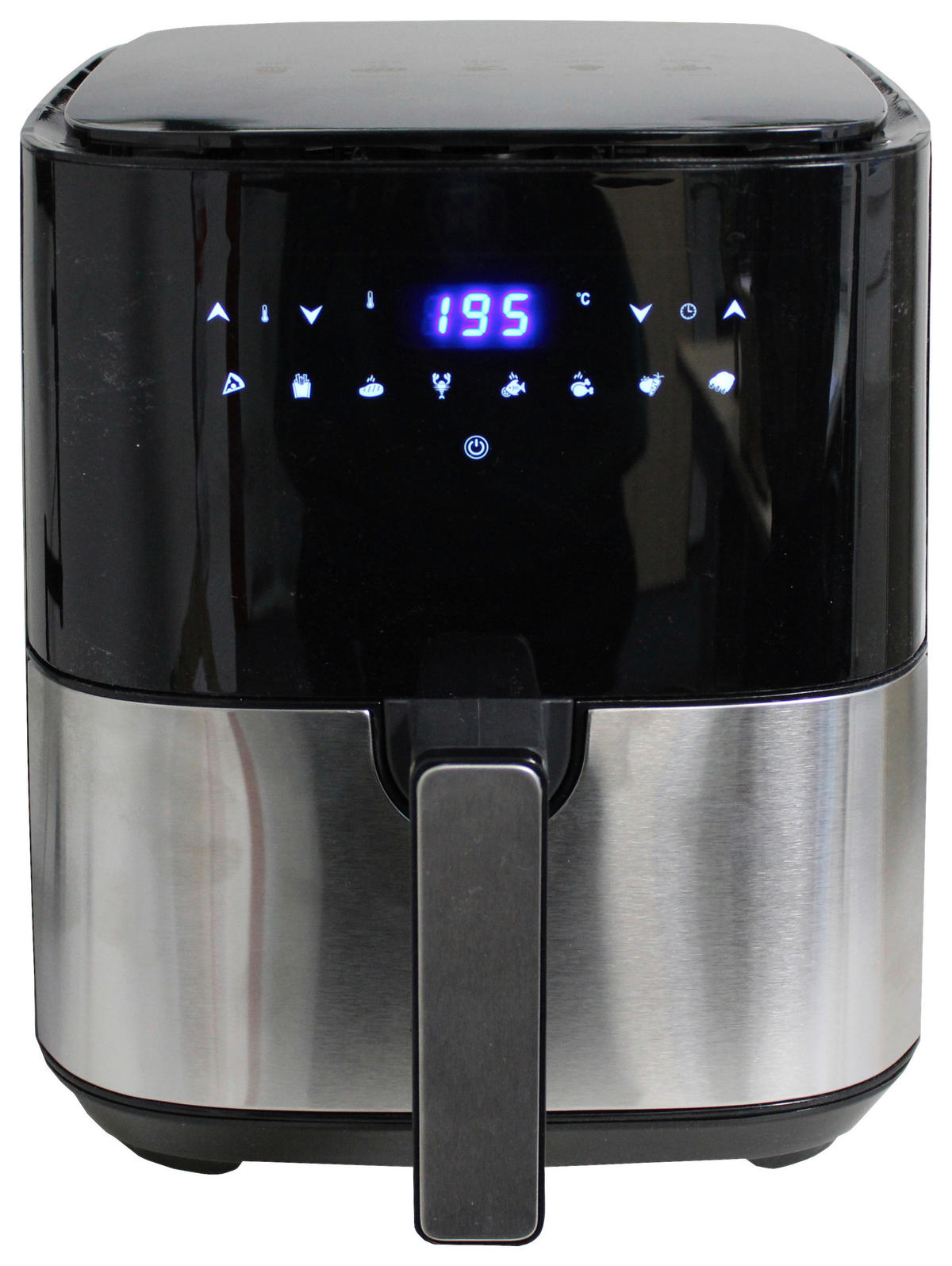 HEIßLUFTFRITTEUSE 5 L  - Silberfarben/Schwarz, KONVENTIONELL, Kunststoff/Metall (30,5/32/26cm)