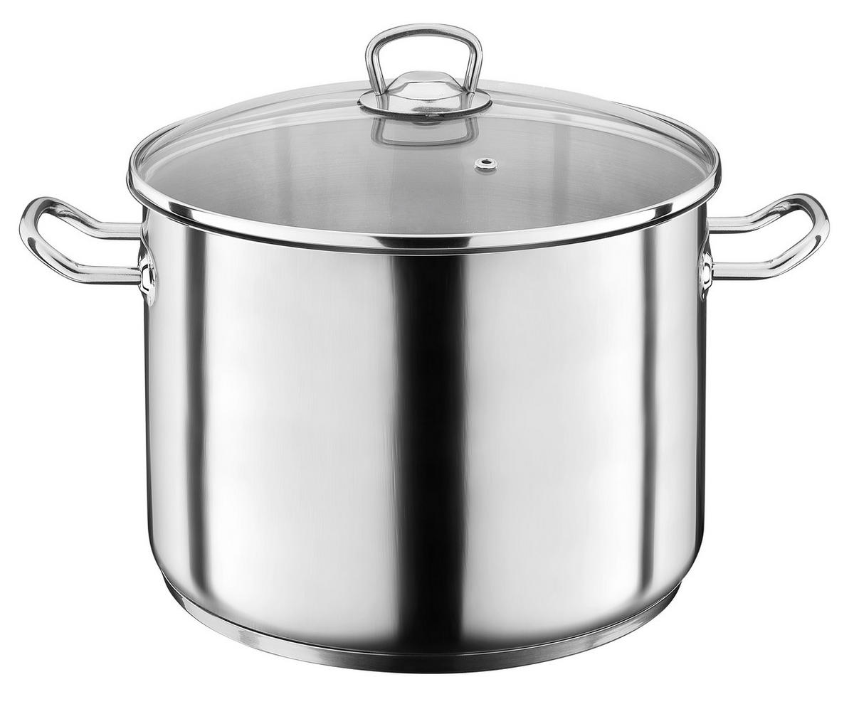 GROßRAUMTOPF JUMBO PROFI 20 L  - Edelstahlfarben, Basics, Metall (20l) - GSW