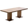 ESSTISCH Eiche massiv rechteckig Eichefarben  - Eichefarben, KONVENTIONELL, Holz (220/100/76cm) - Linea Natura