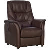 FERNSEHSESSEL in Dunkelbraun  - Dunkelbraun, Konventionell, Leder (85/110/85cm) - Livetastic