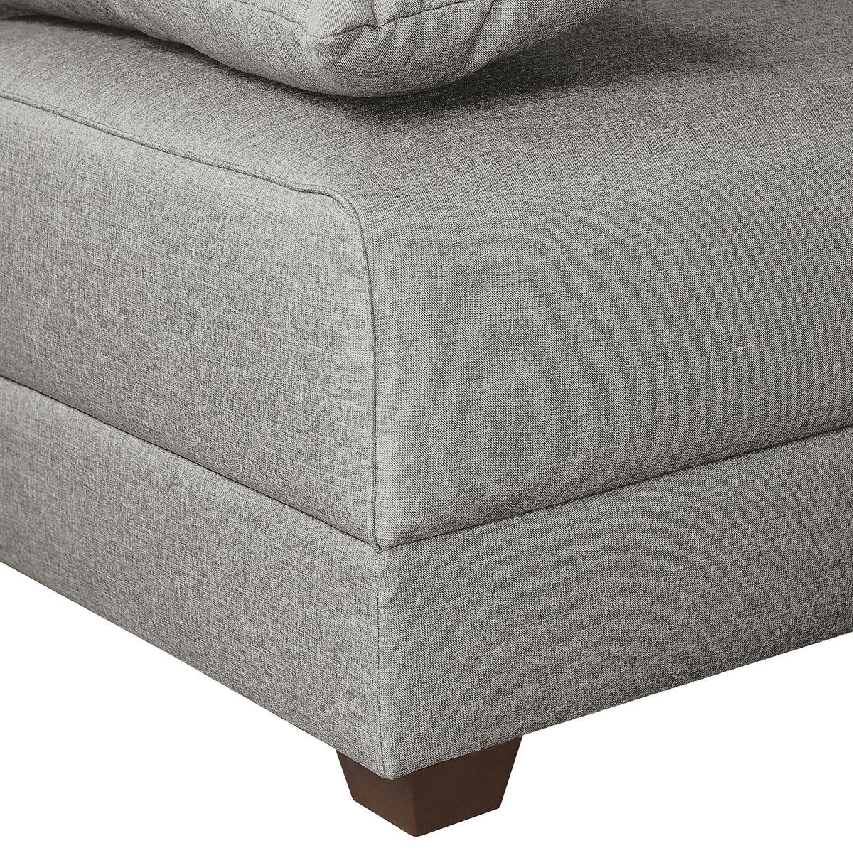 SCHLAFSOFA in Webstoff Grau  - Dunkelbraun/Grau, Design, Holz/Textil (202/85/110cm) - MID.YOU
