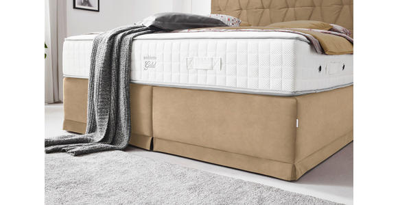 BOXSPRINGBETT 180/200 cm  in Beige  - Beige, KONVENTIONELL, Textil (180/200cm) - Ambiente