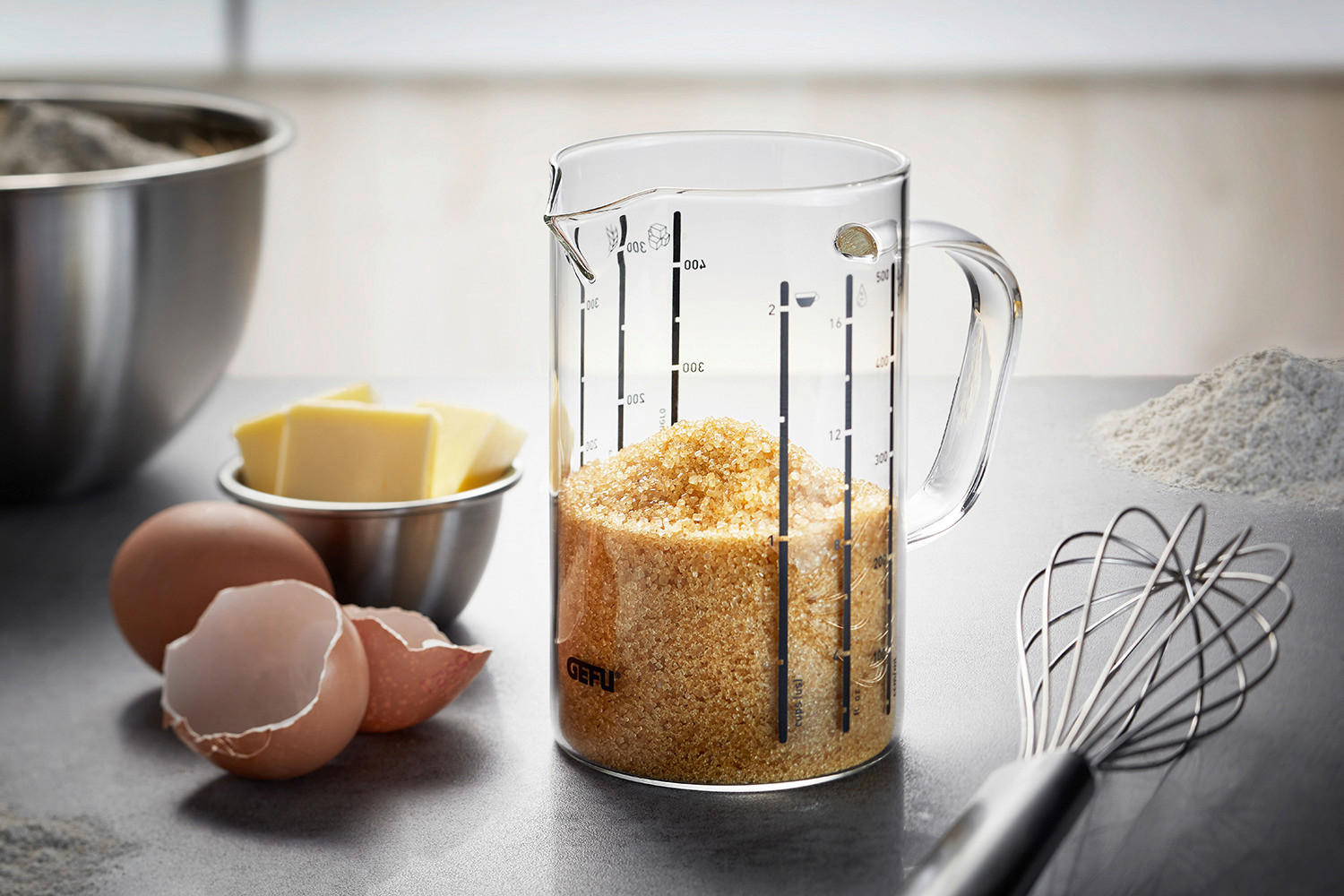 MESSBECHER - Klar, Basics, Glas (500ml) - Gefu