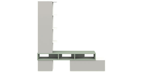 TV-ELEMENT 150-195/178,8/36 cm  - Salbeigrün/Hellgrau, KONVENTIONELL, Holzwerkstoff (150-195/178,8/36cm) - Cantus