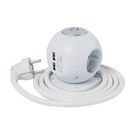 STECKDOSENWÜRFEL - Weiß, Basics, Kunststoff (7,9/9cm) - Homeware