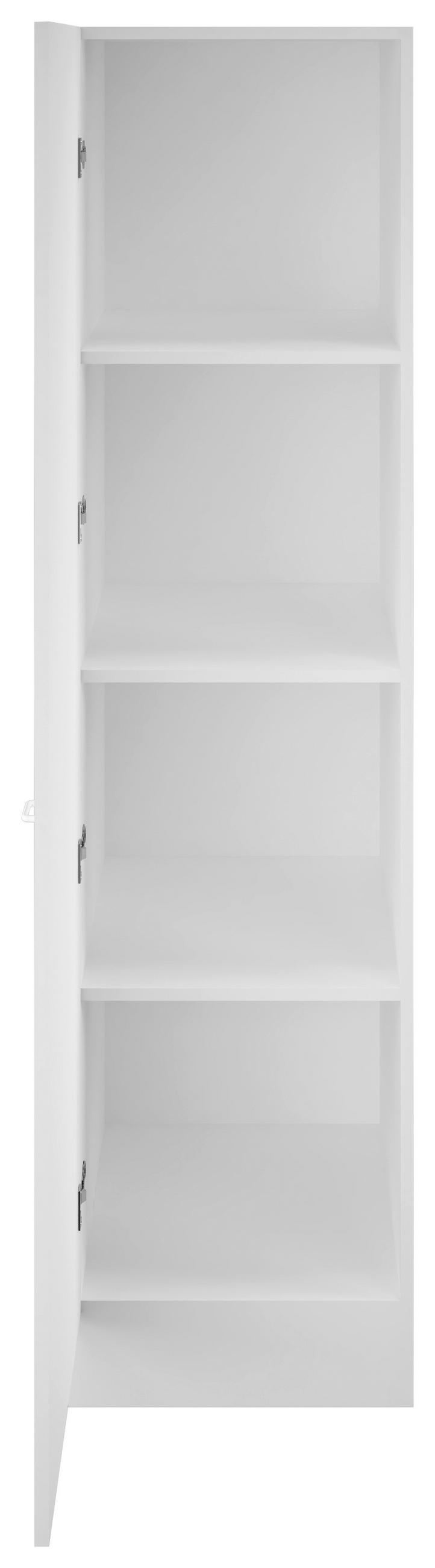 OMARA ZA POSODO - bela, Moderno, umetna masa/leseni material (50/200/47cm) - FlexWell