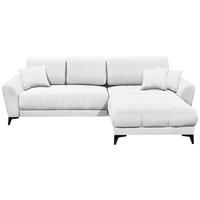 ECKSOFA in Webstoff Weiss  - Weiss/Schwarz, Modern, Kunststoff/Textil (281/189cm) - Carryhome