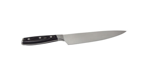 CHEFMESSER   34 cm  - Edelstahlfarben/Dunkelbraun, KONVENTIONELL, Holzwerkstoff/Metall (34cm) - Homeware Profession.