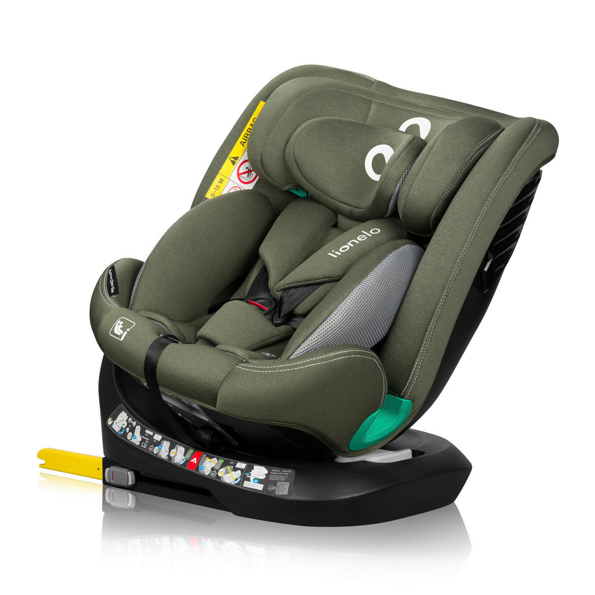 KINDERAUTOSITZ Bastiaan One i-Size   - Olivgrün, Basics, Kunststoff (44.5/60/81cm) - Lionelo