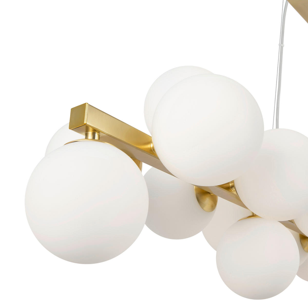 PENDELLEUCHTE 23,8/22,8/123,5 cm   - Messingfarben, Trend, Glas/Metall (23,8/22,8/123,5cm) - MAYTONI