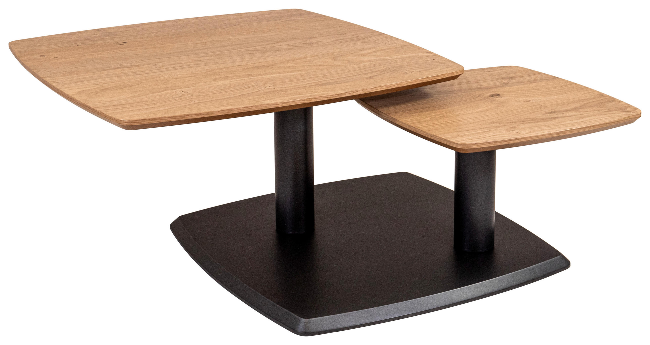 COUCHTISCH in Holz, Metall, Holzwerkstoff 76/76/38-43 cm  - Wildeiche/Anthrazit, Natur, Holz/Holzwerkstoff (76/76/38-43cm) - Venda