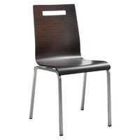 BESUCHERSTUHL  in Wengefarben  - Wengefarben/Silberfarben, Basics, Holz/Metall (48/87/55cm) - MID.YOU