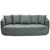 SCHLAFSOFA Chenille Dunkelgrün  - Dunkelgrün/Schwarz, KONVENTIONELL, Kunststoff/Textil (238/74/107cm) - Carryhome
