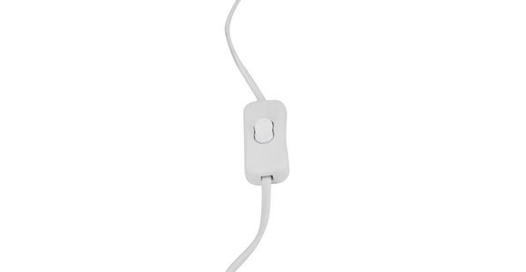 TISCHLEUCHTE 12/19,5 cm - Chromfarben/Grau, Basics, Kunststoff/Textil (12/19,5cm) - Novel