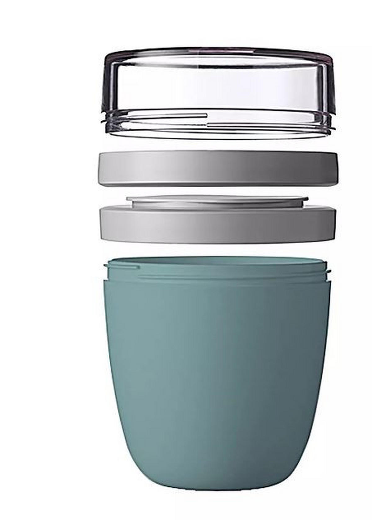 CESTOVNÝ POHÁR NA JOGURT   - šalviovozelená, Konventionell, plast (9,1/9,1/12,8cm) - Mepal