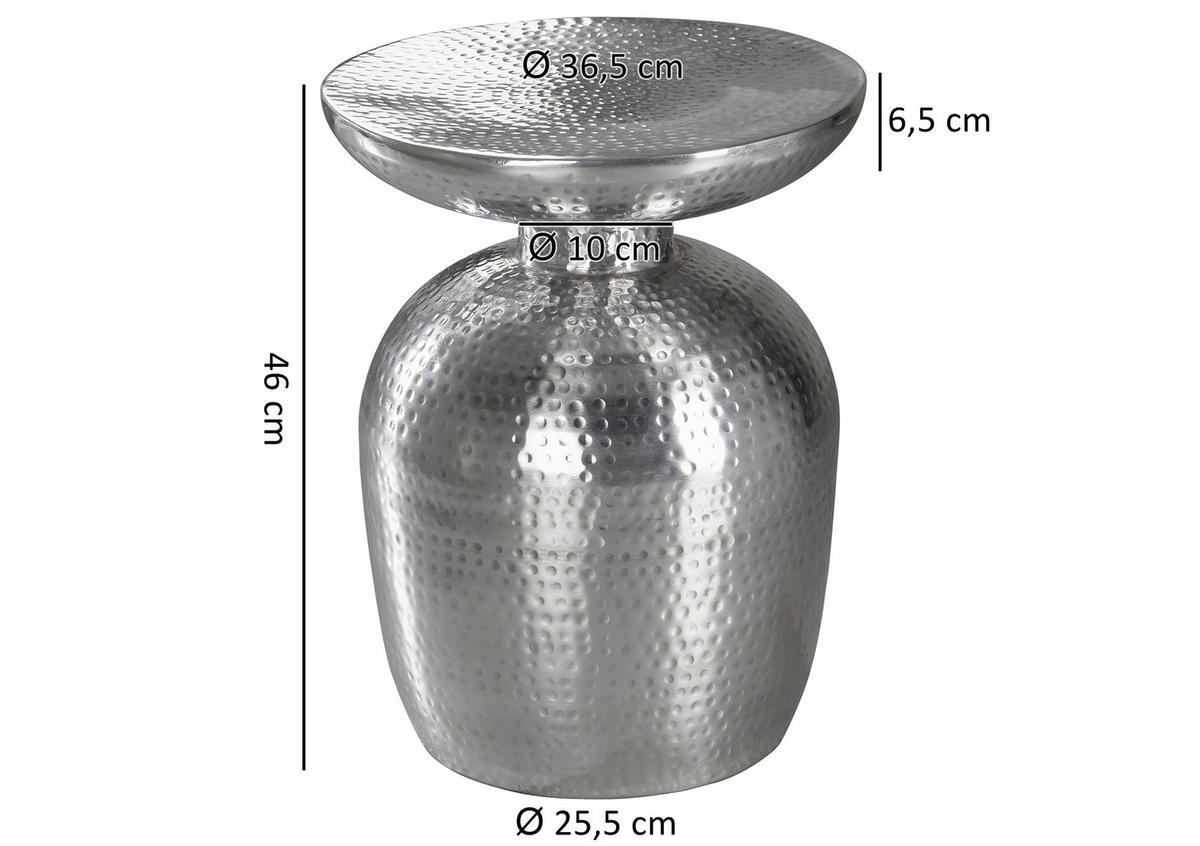 MIZICA, srebrne barve  - srebrne barve, Trendi, kovina (36,5/36,5/46cm) - MID.YOU