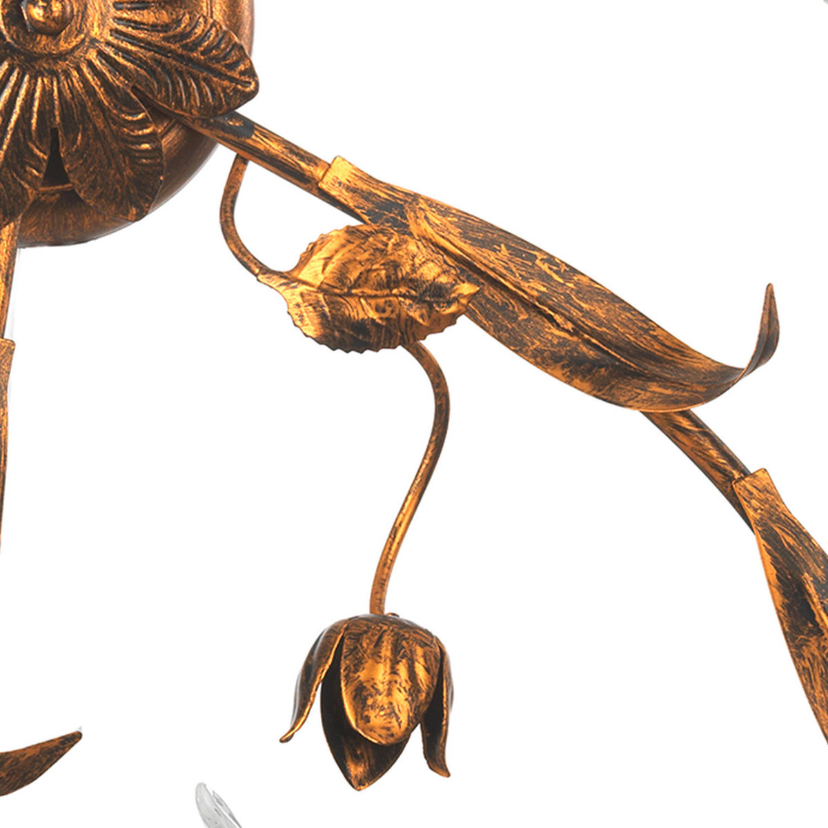 DECKENLEUCHTE  63/20 cm    - Bronzefarben, KONVENTIONELL, Glas/Metall (63/20cm)
