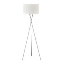 STEHLEUCHTE 68/160 cm    - Weiß/Nickelfarben, Basics, Kunststoff/Metall (68/160cm) - Schöner Wohnen