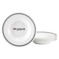PASTATELLERSET Italien Party Bistrot 6-teilig  - Weiß, Basics, Glas (29cm) - Creatable