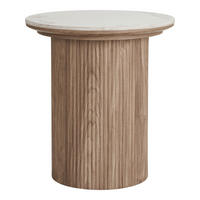 SIDOBORD i keramik 45/45/50 cm  - vit/ekfärgad, Basics, trämaterial/keramik (45/45/50cm)
