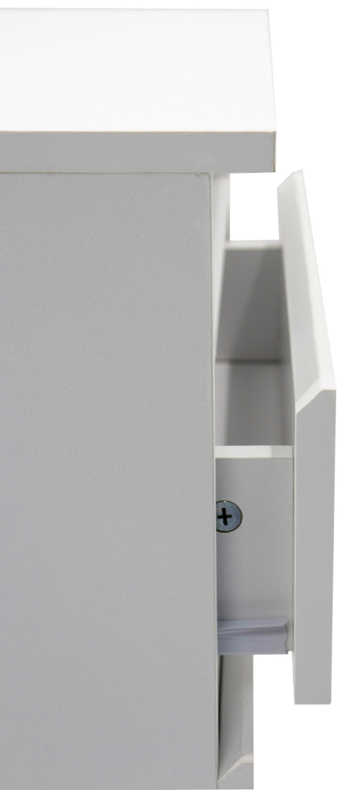 NACHTSCHRANK 39,7/59/32 cm, Weiß,  - Weiß, Basics, Holzwerkstoff (39,7/59/32cm) - Boxxx