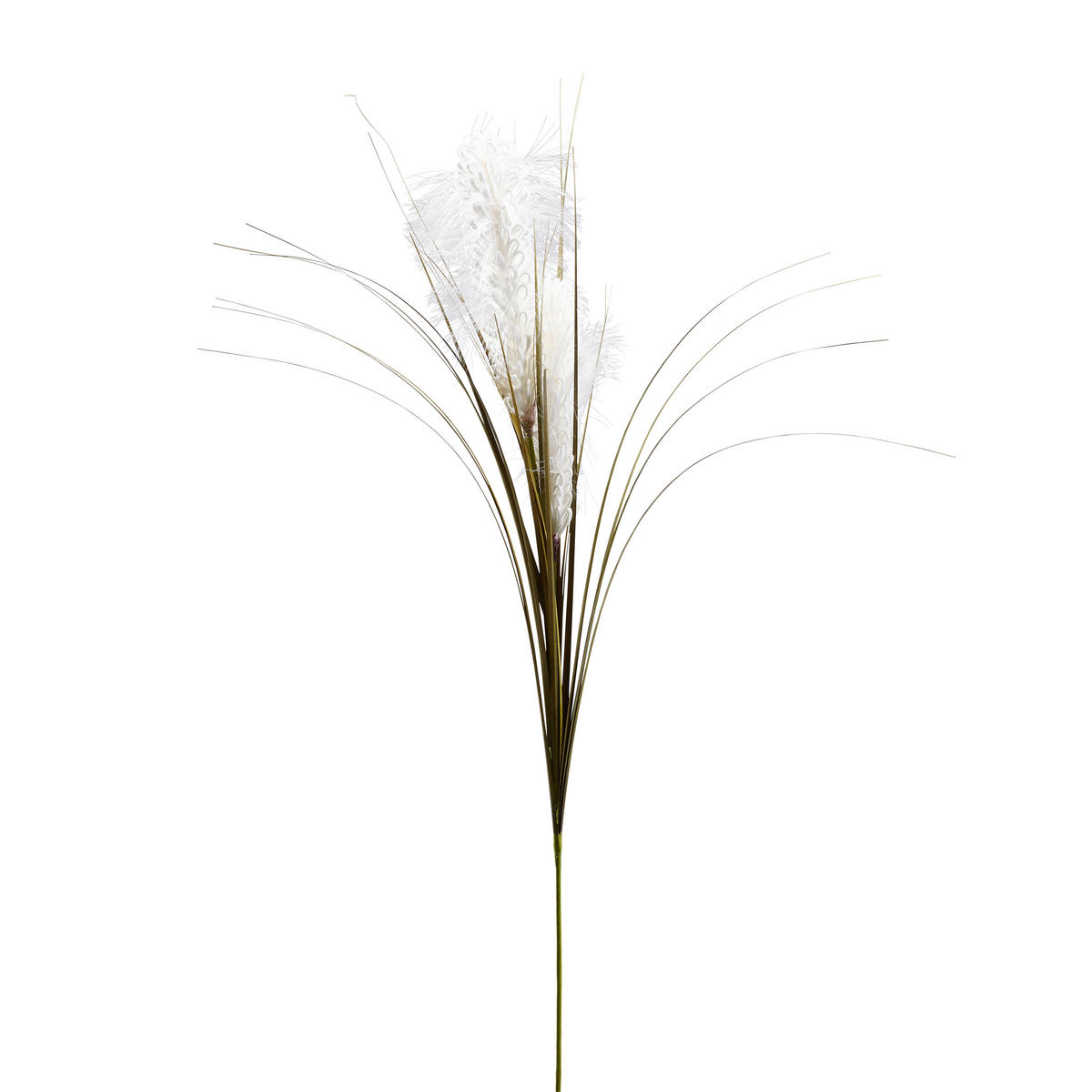 UMĚLÁ KVĚTINA 120 cm - bílá/zelená, Basics, kov/plast (120cm) - Ambia Home