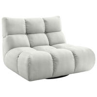 SESSEL Feincord Silberfarben  - Silberfarben/Schwarz, Design, Kunststoff/Textil (112/85/108cm) - Pure Home Lifestyle
