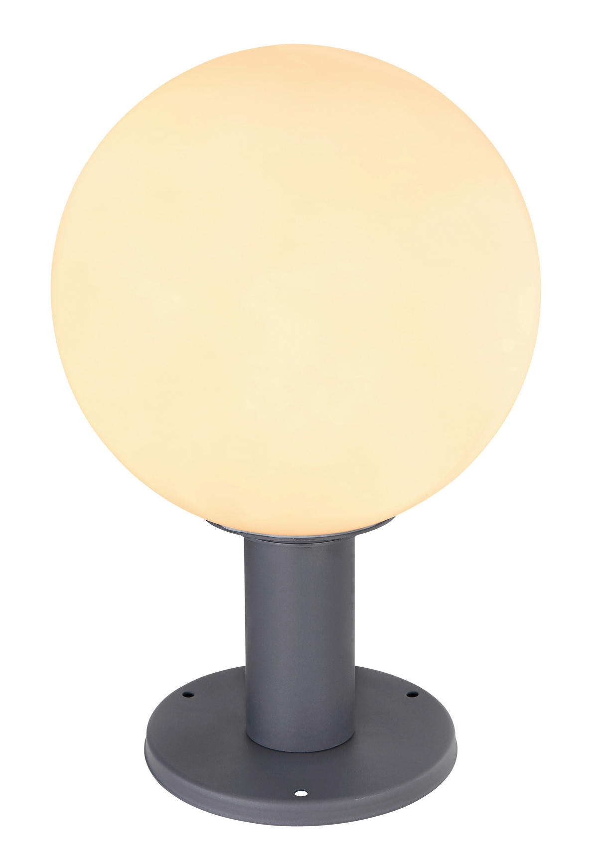SVETILKA PODNOŽJA        25/38 cm       - bela/opal, Basics, kovina/steklo (25/38cm) - Globo