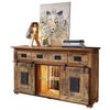 SIDEBOARD  in 150/90/45 cm  - Anthrazit/Schwarz, KONVENTIONELL, Glas/Holz (150/90/45cm) - Livetastic