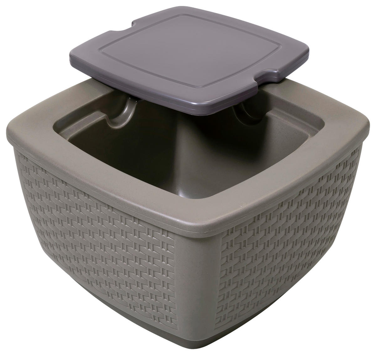 KÜHLBOX Grau  - Grau, KONVENTIONELL, Kunststoff (73,7/45,7/78,7cm) - Ambia Garden