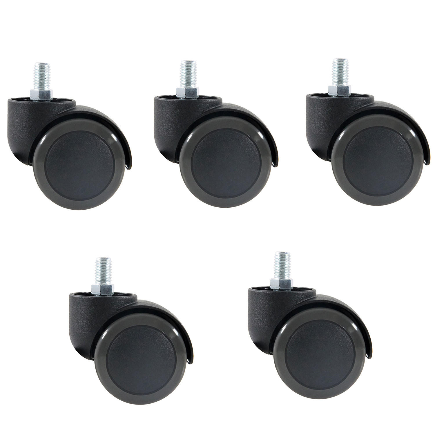 DREHSTUHLROLLE - Schwarz, Basics, Kunststoff/Metall (5/6,3/5cm) - MID.YOU
