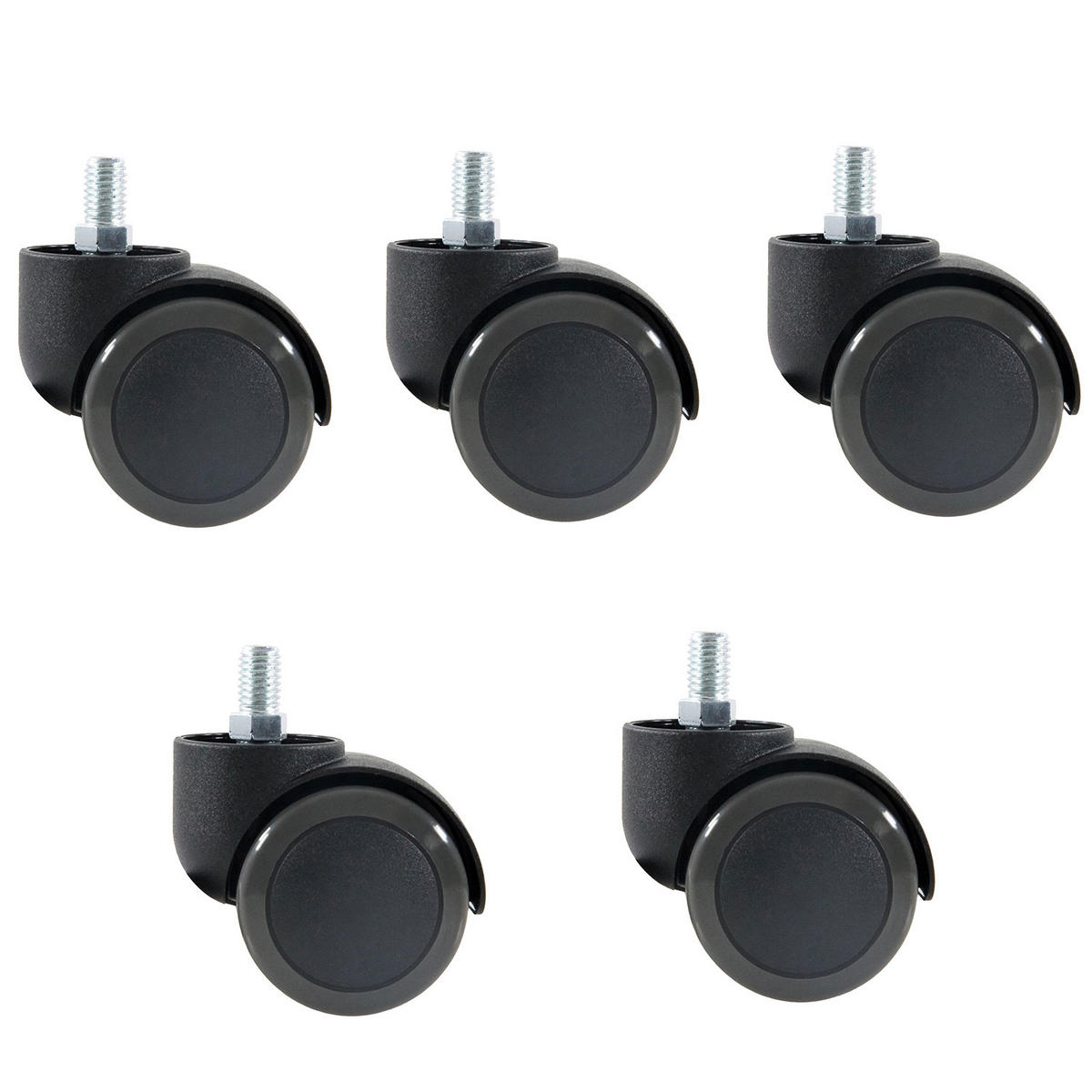 DREHSTUHLROLLE - Schwarz, Basics, Kunststoff/Metall (5/6,3/5cm) - MID.YOU