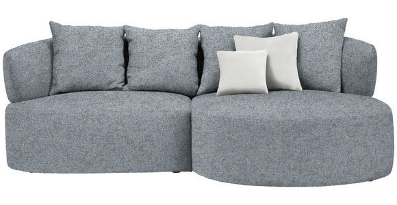 ECKSOFA in Chenille Braun, Grau  - Beige/Schwarz, MODERN, Kunststoff/Textil (235/166cm) - Hom`in