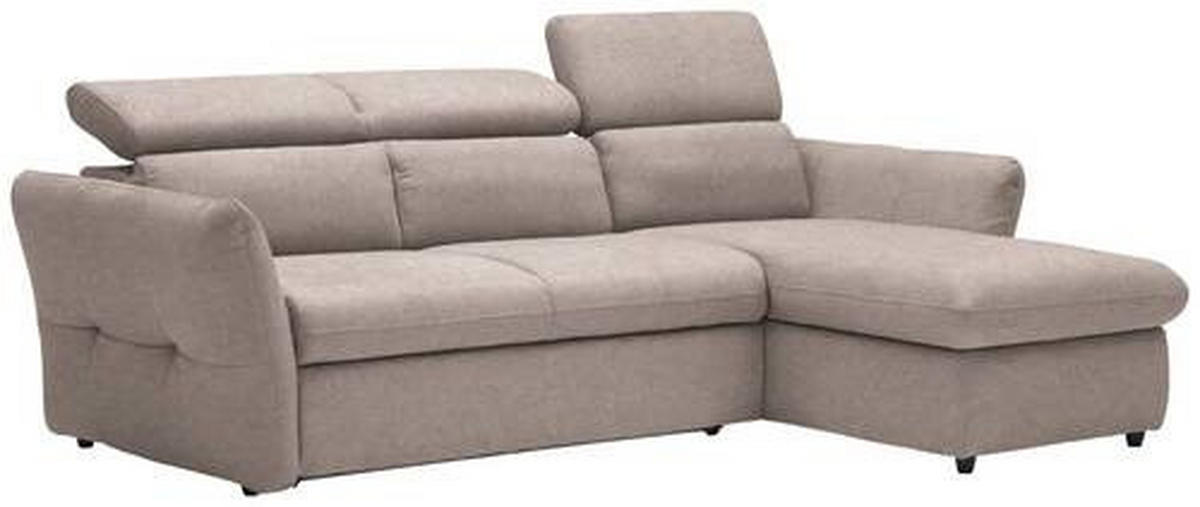 ECKSOFA in Mikrofaser Hellgrau  240/172 cm  - Hellgrau/Schwarz, Design, Kunststoff/Textil (240/172cm) - Stylife