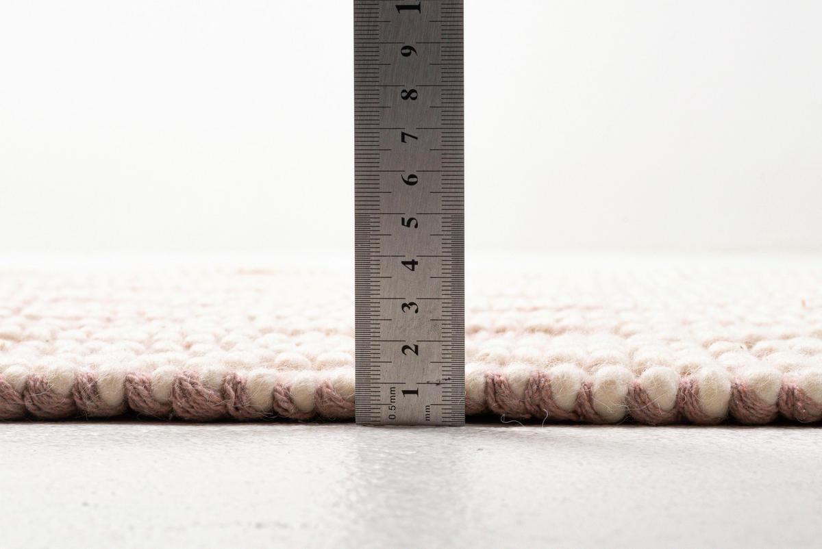 HANDWEBTEPPICH 65/135 cm Colored Macrame - Three  - Rosa, Design, Textil (65/135cm) - Tom Tailor