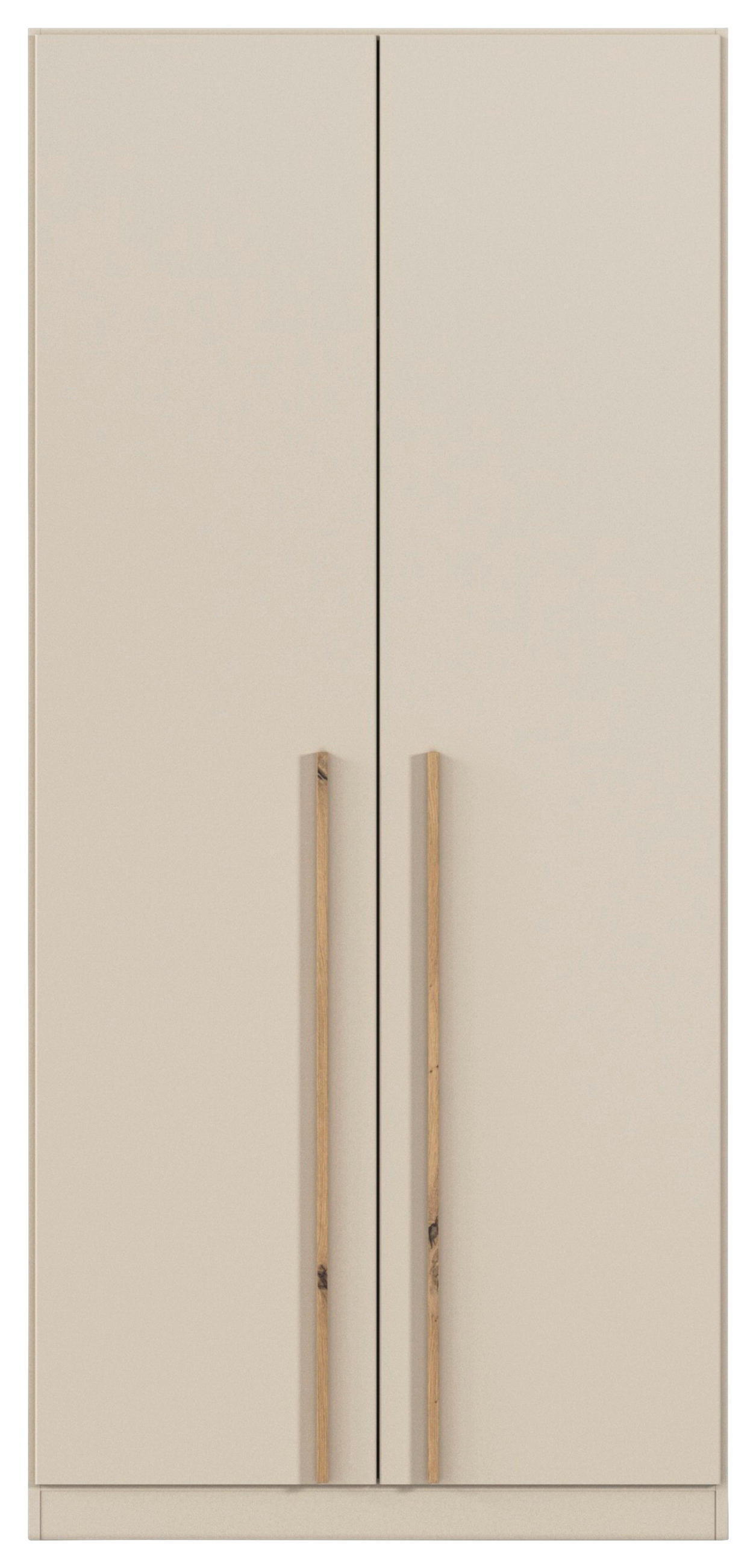 DREHTÜRENSCHRANK 2-türig Champagner, Eiche Artisan  - Champagner/Eiche Artisan, Design, Holz/Holzwerkstoff (91/197/54cm) - Stylife