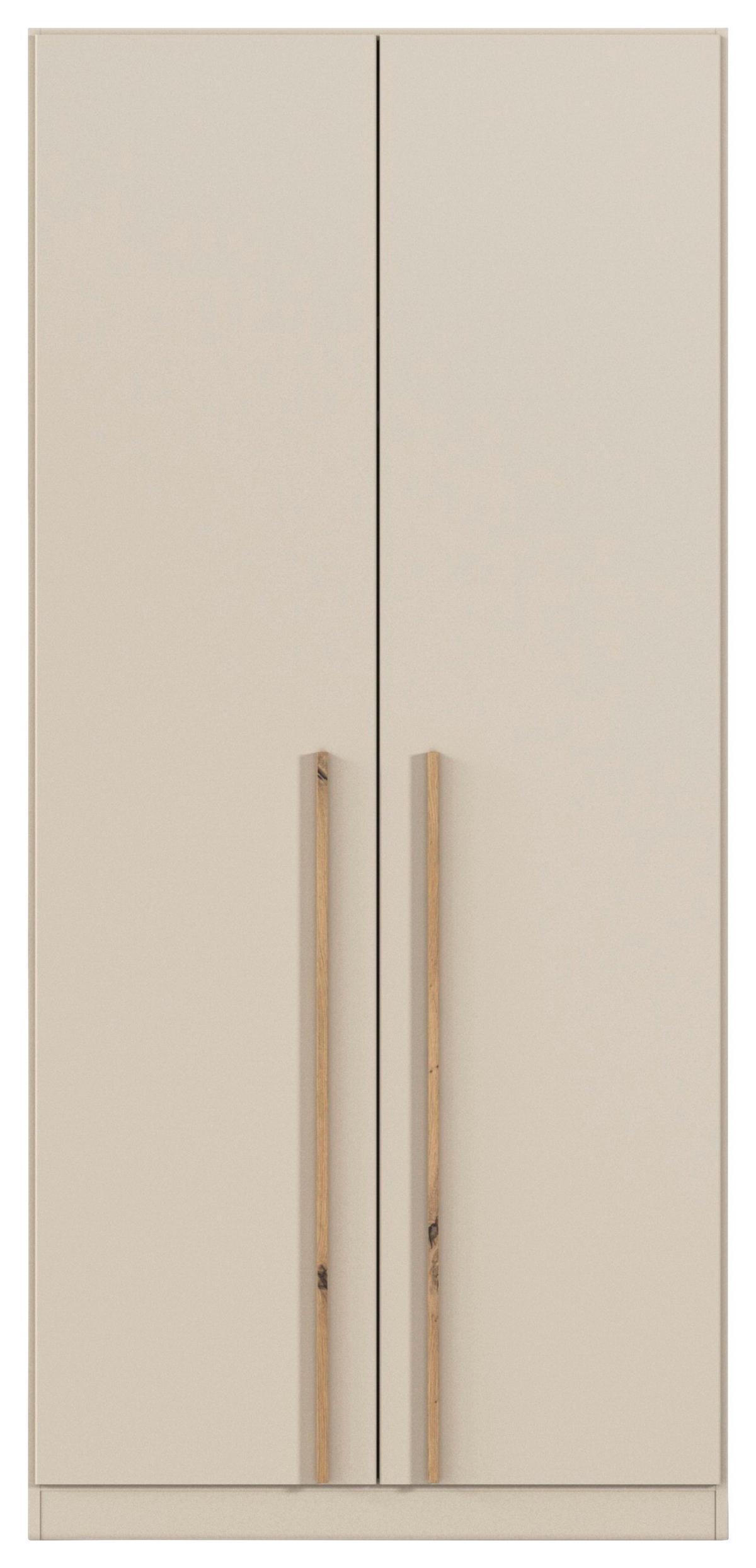 DREHTÜRENSCHRANK 2-türig Champagner, Eiche Artisan  - Champagner/Eiche Artisan, Design, Holz/Holzwerkstoff (91/197/54cm) - Stylife