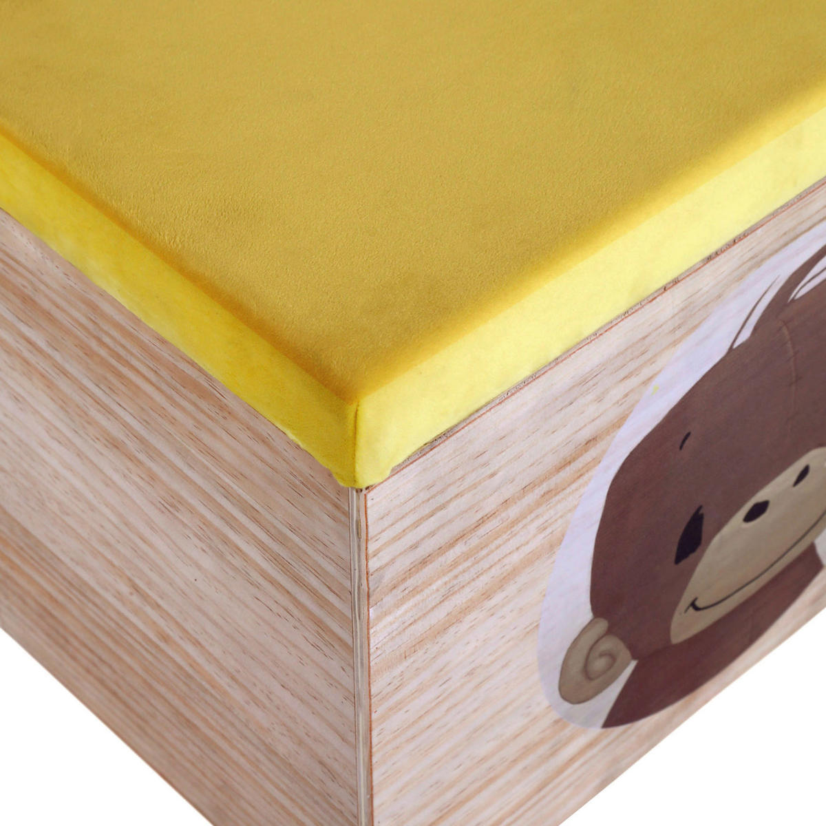 SPIELZEUGTRUHE Anouk  - Gelb, KONVENTIONELL, Holz (50/40/30cm)