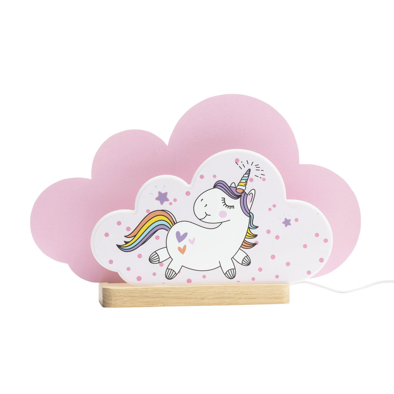 KINDERTISCHLEUCHTE   - Hellrosa, Basics, Holz/Kunststoff (20cm)
