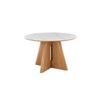 ESSTISCH 120/75/120 cm Echtholz, Nachbildung  Holz, Stein, Holzwerkstoff rund Weiß, Eichefarben  - Eichefarben/Weiß, Design, Holz/Holzwerkstoff (120/75/120cm) - VanDerken