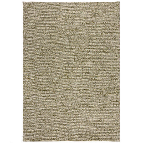 HANDWEBTEPPICH 160/230 cm MINERALS Grün, Creme  - Creme/Grün, KONVENTIONELL, Textil (160/230cm)