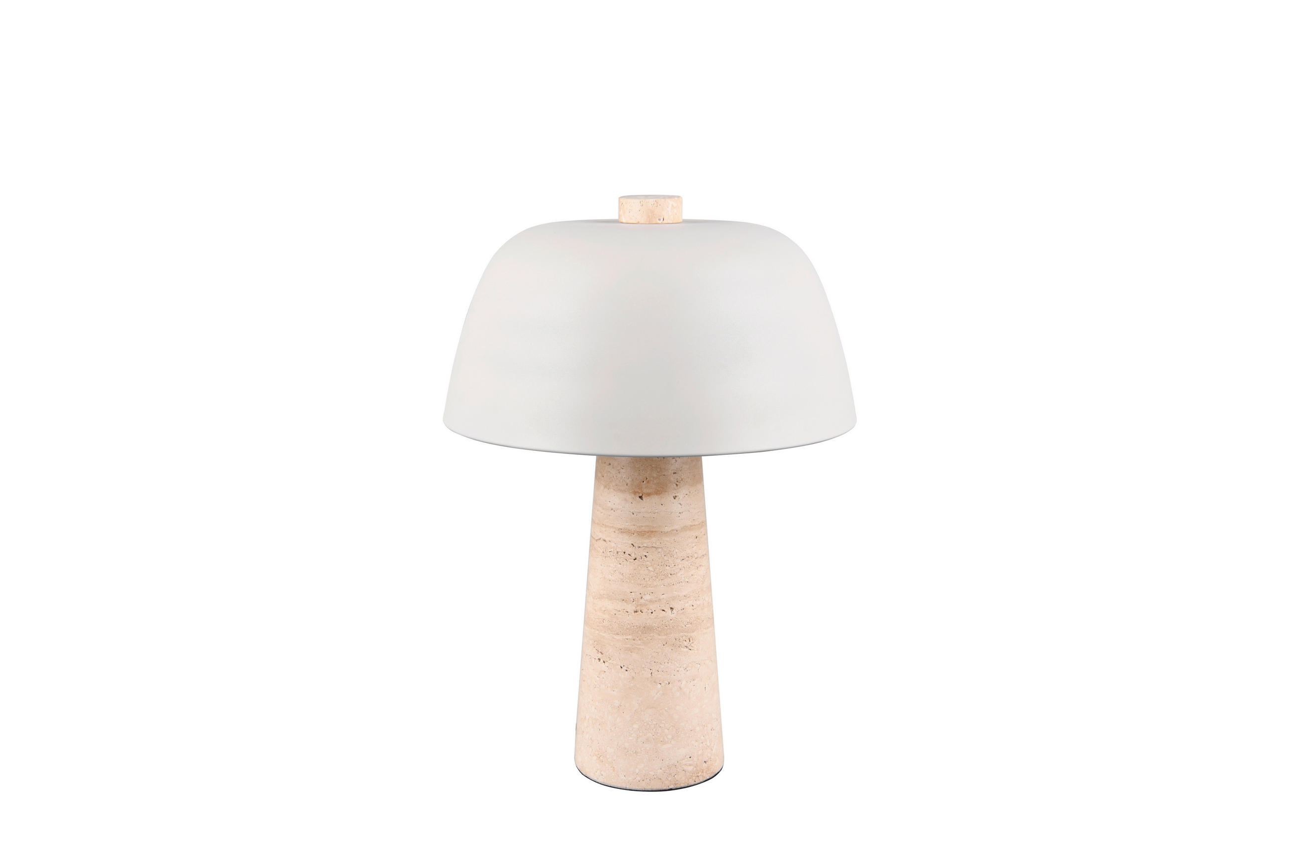 TISCHLEUCHTE 29/41 cm   - Beige/Hellgrau, Basics, Stein/Metall (29/41cm)