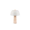 TISCHLEUCHTE 29/41 cm   - Beige/Hellgrau, Basics, Stein/Metall (29/41cm)
