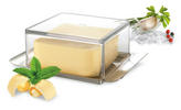 BUTTERDOSE Metall, Kunststoff  - Edelstahlfarben/Transparent, Basics, Kunststoff/Metall (14/8/5,2cm) - Gefu