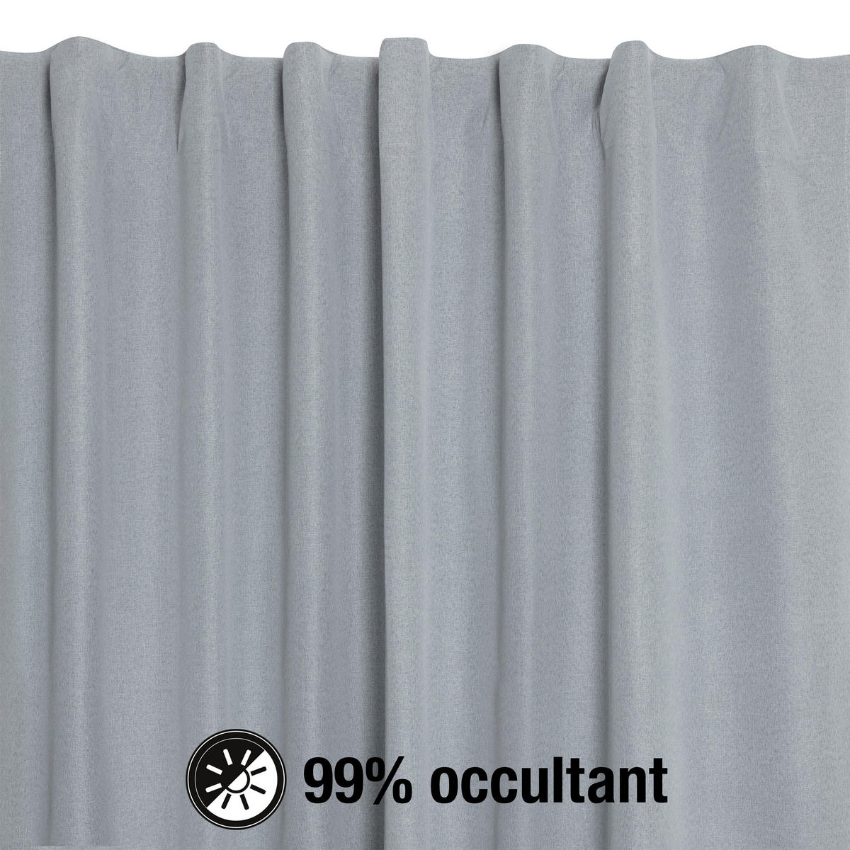 FERTIGVORHANG  black-out (lichtundurchlässig)   140/240 cm  - Grau, Basics, Textil (140/240cm)