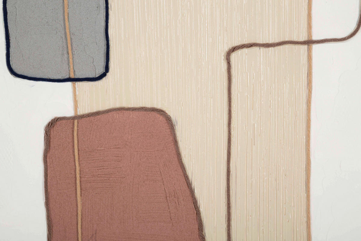 LEINWANDBILD Abstraktes  - Basics, Holz/Textil (80/100/2.8cm)