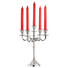 KERZENHALTER - Silberfarben, Metall (26,5/33/26,5cm) - Ambia Home